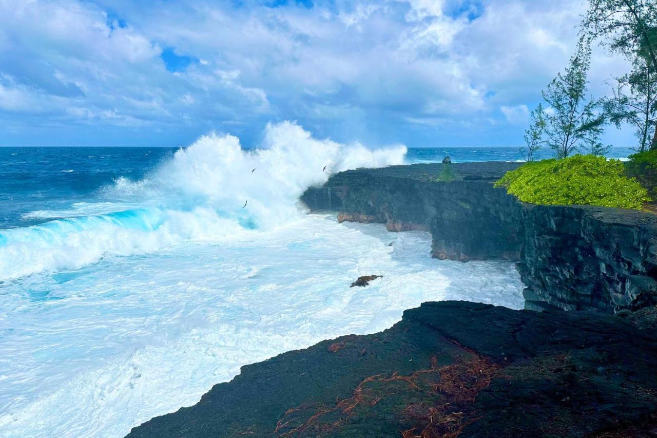 Direct Oceanfront, Big Island Home Keaau Екстер'єр фото