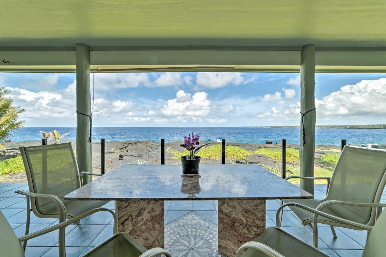 Direct Oceanfront, Big Island Home Keaau Екстер'єр фото
