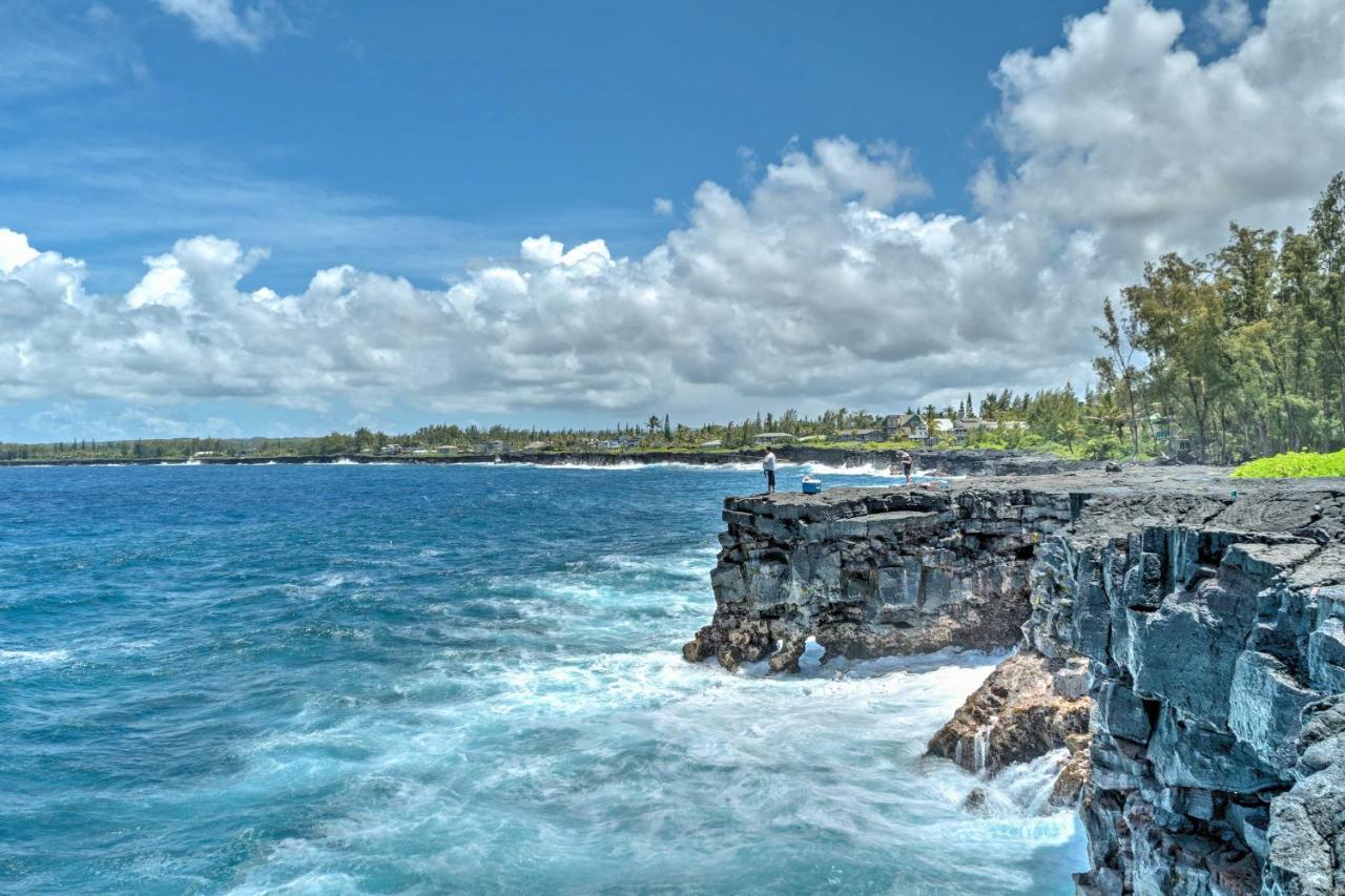 Direct Oceanfront, Big Island Home Keaau Екстер'єр фото
